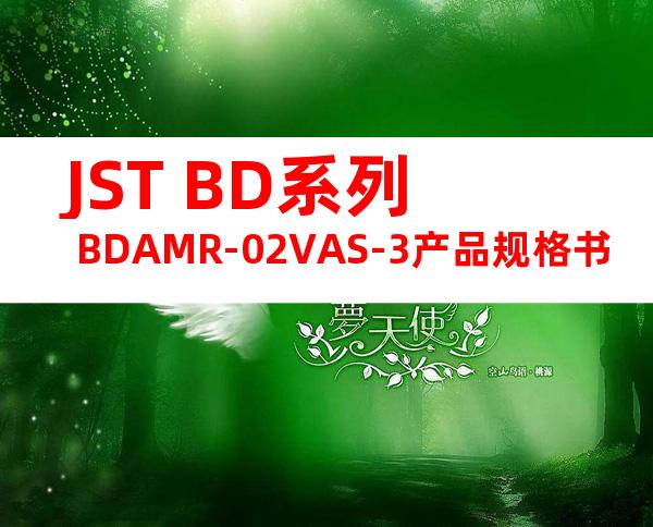 JST BD系列 BDAMR-02VAS-3产品规格书